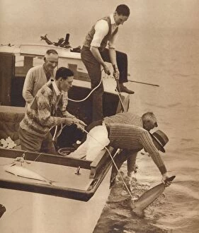 Catching Gallery: Big Game Fishing, Bay of Islands, New Zealand, c1927, (1937)