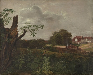 Johan Christian Clausen Dahl Prints: The Big Inn at Fredensborg, 1817. Creator: Johan Christian Dahl