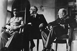 Benjamin Tucker Collection: The Big Three met at Teheran, 1943, (1945)