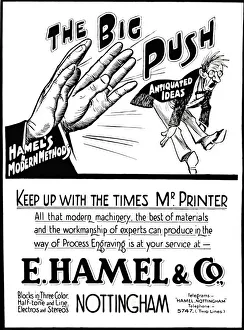 The Big Push - E. Hamel & Co. advert, 1916. Artist: E Hamel & Co The Big Push - E. Hamel & Co. advert, 1916. Artist: E Hamel & Co