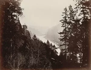 Carleton Emmons Watkins Gallery: Big River, from the Rancherie, Mendocino, California, 1863