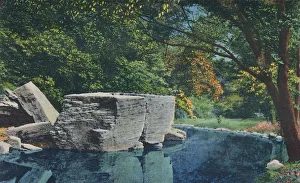 Water Surface Prints: Big Rock, Cherokee Park, 1942. Artist: Caufield & Shook