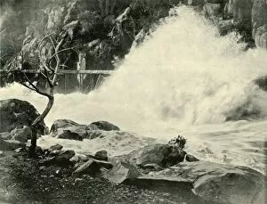 Wave Collection: A Big Wave in the Cataract Gorge, near Launceston, 1901. Creator: Unknown
