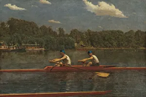 Sportsmen Prints: The Biglin Brothers Racing, 1872. Creator: Thomas Eakins
