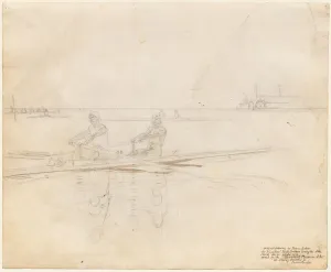 The Biglin Brothers Turning the Stake, 1873. Creator: Thomas Eakins (American, 1844-1916)