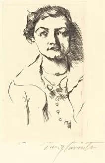 Actresses Gallery: Bildnis einer Jungen Dame - Anneliese Halbe (Portrait of a Young Woman - Anneliese Halbe)