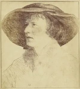 Bildniss einer Unbekannten, 1861. Creator: Charles Von Bouell