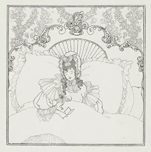 Bedding Gallery: The Billet-Doux, 1895-1896. Creator: Aubrey Beardsley