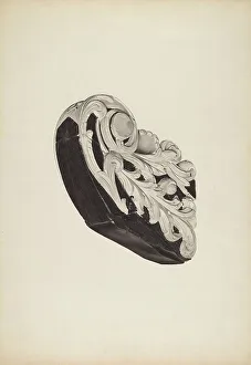 Frances Cohen Prints: Billethead, c. 1940. Creator: Frances Cohen