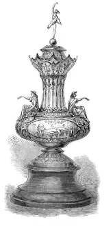 Prize Prints: The Billiard Champion Cup, 1870. Creator: Unknown