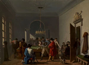 Billiards Gallery: The Billiard Room, after 1810. Creator: Nicolas Antoine Taunay
