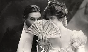 Billie Burke and Farren Soutar in a scene from The Belle of Mayfair, early 20th century.Artist: Bassano Studio
