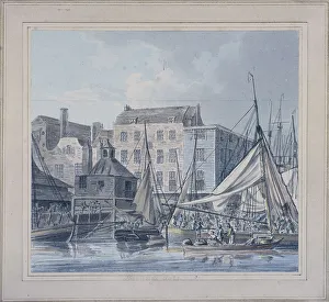Clevely Prints: Billingsgate Wharf, London, c1790. Artist: Robert Clevely