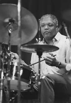 Drummer Prints: Billy Hart, North Sea Jazz Festival, Netherlands, 1993. Creator: Brian Foskett