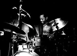 Cymbals Gallery: Billy Higgins and David Williams, Ronnie Scotts, Soho, London, Sep 1993. Artist: Brian O Connor