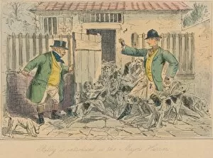 Bradbury And Evans Gallery: Billy is introduced to the Majors Harriers, 1858. Artist: John Leech