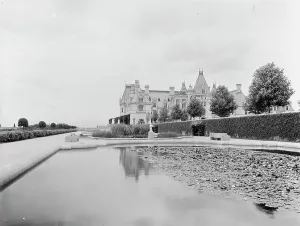 Gilded Age Prints: Biltmore House from the south terrace, c1902. Creator: William H. Jackson