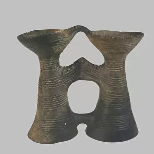 Binocular-Form Vessel, 4400-4200 BC. Artist: Prehistoric Russian Culture