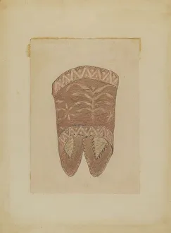Bark Prints: Birch Bark Cape Collar, 1935/1942. Creator: Charles Charon