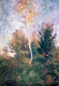 Slovenia Prints: The Birch, c1889-1943. Artist: Rihard Jakopic