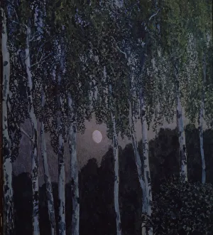 Birches, 1908-1910. Artist: Golovin, Alexander Yakovlevich (1863-1930) Birches, 1908-1910. Artist: Golovin, Alexander Yakovlevich (1863-1930)