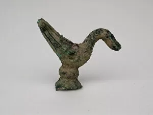Broken Gallery: Bird on Broken Stand, Geometric Period (early 7th century BCE). Creator: Unknown