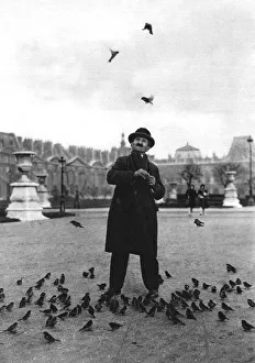 A bird charmer, Paris, 1931. Artist: Ernest Flammarion