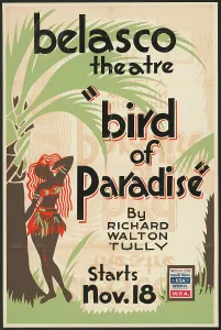 Hawaii Prints: Bird of Paradise, Los Angeles, 1938. Creator: Unknown