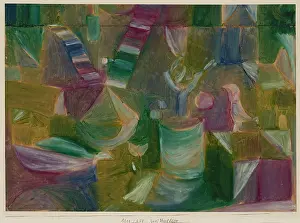 Oil On Paper Prints: Two bird pictures, 1919. Creator: Klee, Paul (1879-1940)
