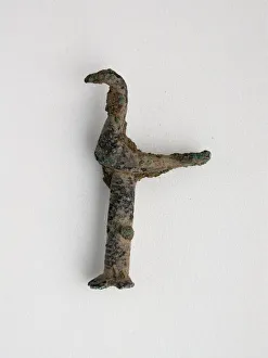 8th Century Bc Gallery: Bird on Pole on Stand, Geometric Period (800-600 BCE). Creator: Unknown