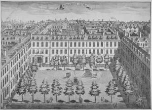 Nicholls Prints: Bird s-eye view of Devonshire Square, City of London, 1740