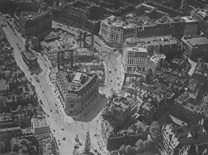 Bird s-eye view of the surroundings of Bush House, London, 1924