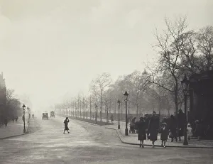 Street Lamp Prints: Birdcage walk. From the album: Photograph album - London, 1920s. Creator: Harry Moult
