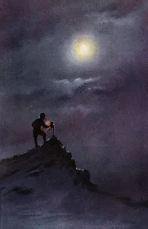 Robert Falcon Prints: Birdie Bowers Reading The Thermometer on the Ramp, June 6th, 1911, (1913). Artist