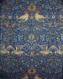 Decorative Fabric Gallery: Birds. Decorative fabric, 1878. Creator: Morris, William (1834-1896)