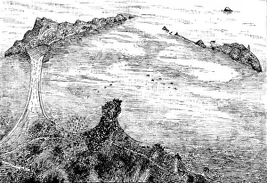 Islands Prints: Bird's-eye view of Chefoo Harbour