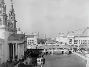 Chicago World Fair Prints: Bird's-eye view of exposition grounds