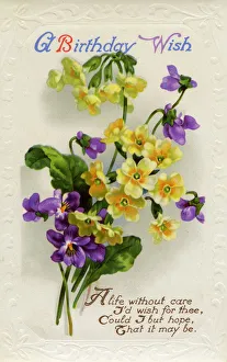 Images Dated 12th January 2009: Birhday card, c1934