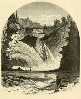 Adirondacks Collection: Birmingham Falls, Ausable Chasm, 1874. Creator: Harry Fenn