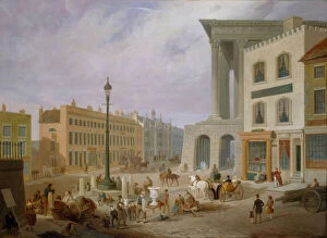 Town Hall Gallery: Birmingham Town Hall and Queens College. Creator: Samuel Lines
