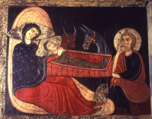 Birth Prints: Birth, detail of the Avia Front, from the Church of Saint Mary of Avia in Berguedà