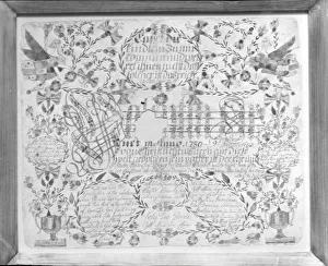 Images Dated 10th August 2020: Birth and Baptismal Certificate, 1780. Creator: Unknown