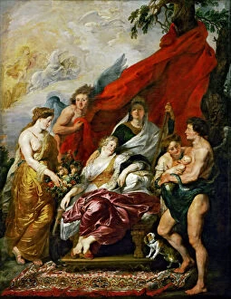 Successor To The Throne Gallery: The Birth of the Dauphin at Fontainebleau (The Marie de Medici Cycle)