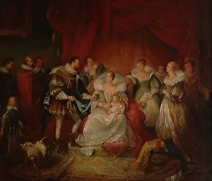 Regency Prints: The birth of Louis XIII. Creator: De Bay, Caroline Louise Emma (1809-1832)