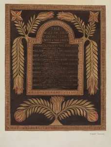 Levone Albert J Prints: Birth Record, c. 1939. Creator: Albert J. Levone