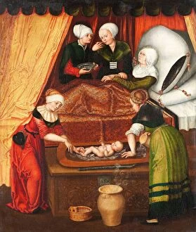 Motherly Love Gallery: The Birth of Saint John the Baptist, 1518