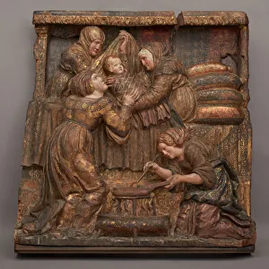 The Birth of Saint John the Baptist, About 1525. Creator: Unknown The Birth of Saint John the Baptist, About 1525. Creator: Unknown