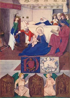 The Birth of Saint John the Baptist, c1455, (1939). Artist: Jean Fouquet The Birth of Saint John the Baptist, c1455, (1939). Artist: Jean Fouquet