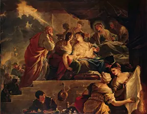 Sacred Prints: Birth of St John the Baptist, 1674. Creator: Luca Giordano