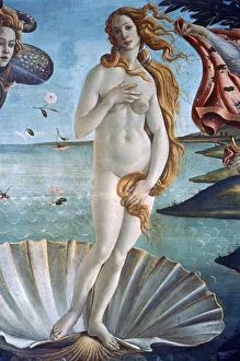 The Birth of Venus (detail), c1485. Artist: Sandro Botticelli